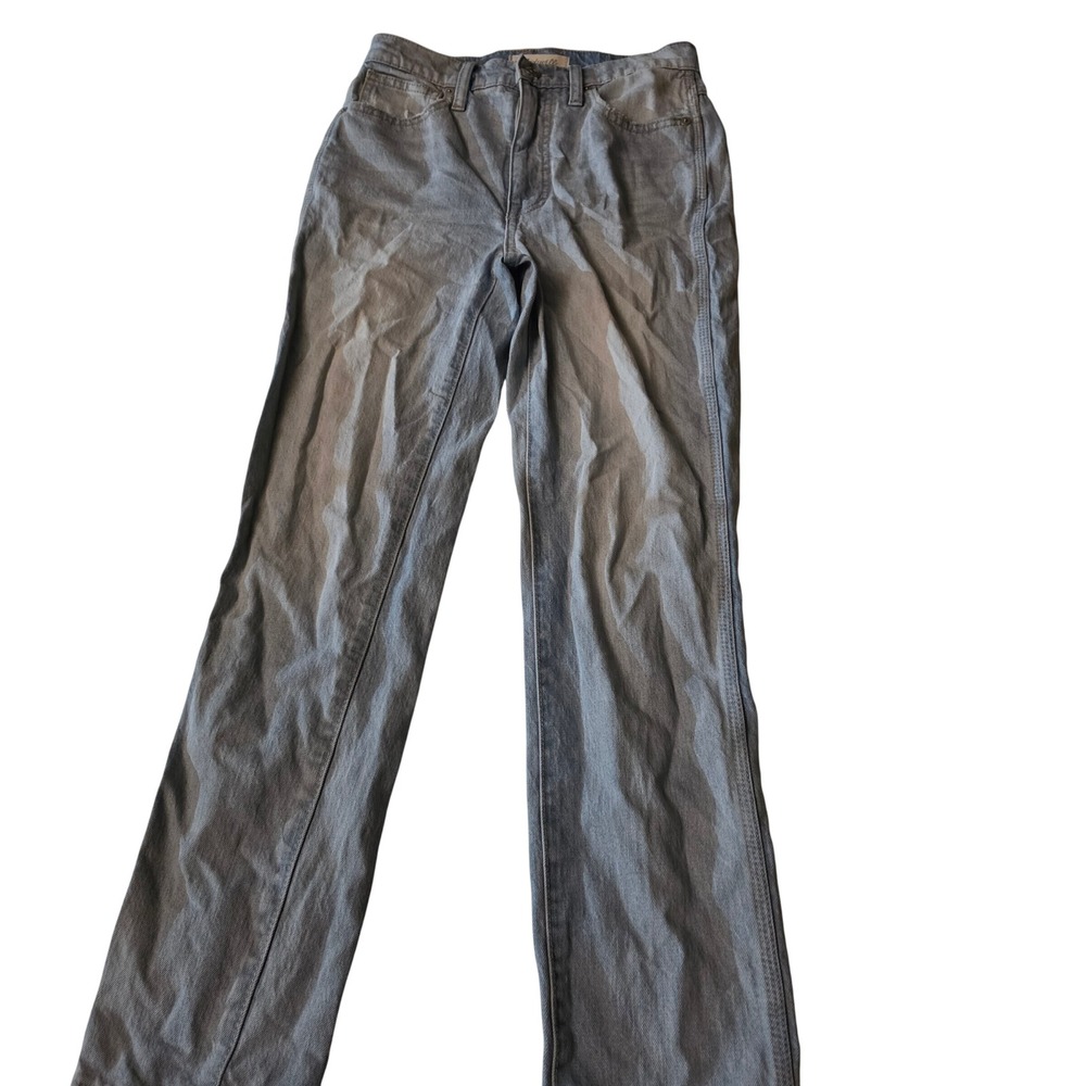 Madewell Stovepipe High Rise Straight Leg Jeans Light Wash Blue Size 24